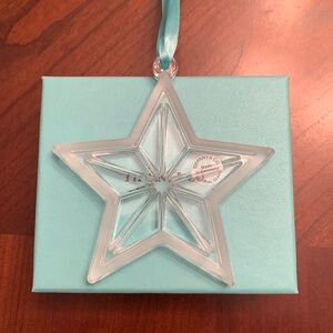 Authentic Tiffany & Co Christmas ornament Crystal made in Germany excellent